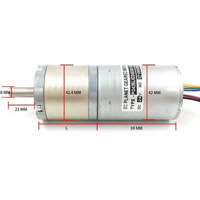3000 obr./min 800 W 42 mm Bezszczotkowa przekładnia planetarna z silnikiem dostawca